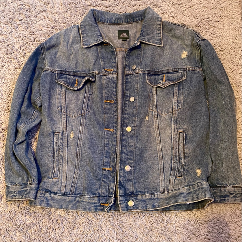 Large jeans jacket